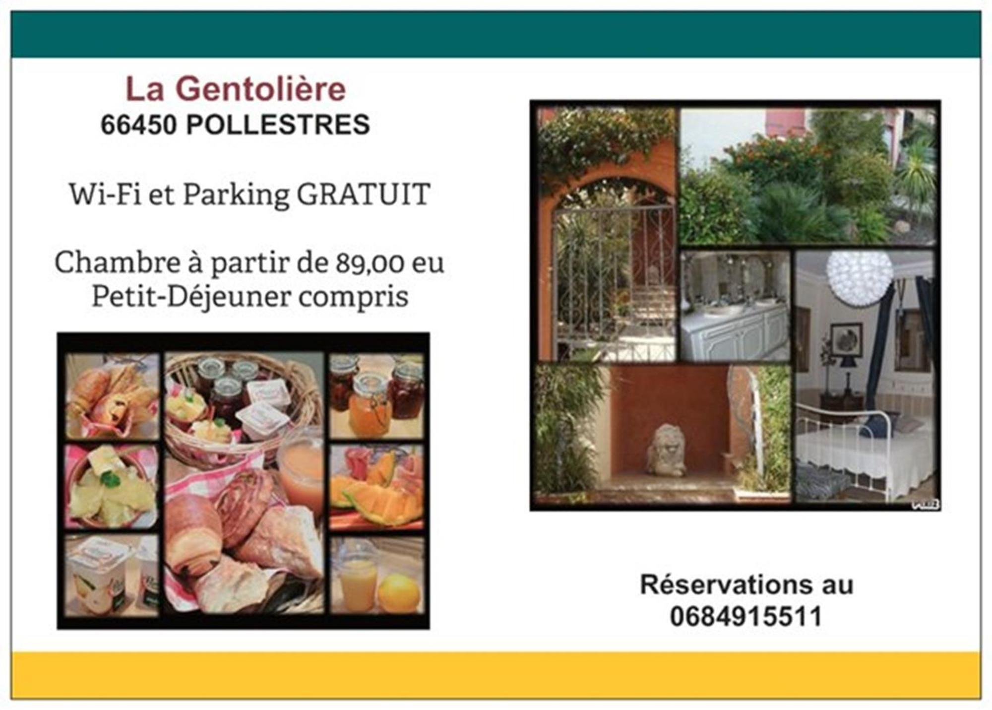 La Gentoliere Panzió Pollestres Kültér fotó